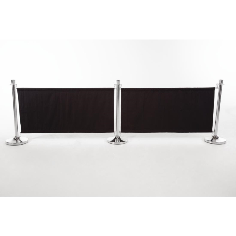 Stoffen barri&egrave;re Bolero zwart - 70x143x2 cm - CF137 - Bolero