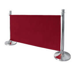 Stoffen barri&egrave;re Bolero rood - 70cm x 143cm - CF138 - Bolero