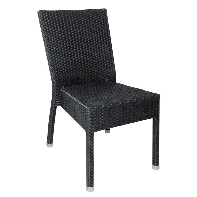 Chaises en rotin PE Bolero anthracite - Confort et Design - CF159 - Bolero