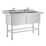 Dubbele spoelbak 1410 x 600 mm - Vogue - CF406