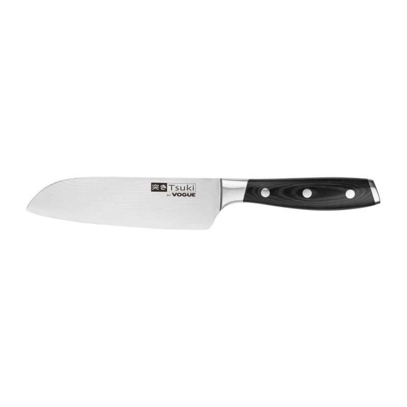 Couteau santoku japonais Tsuki 180mm - Haute Qualit&eacute; - CF844 - Vogue