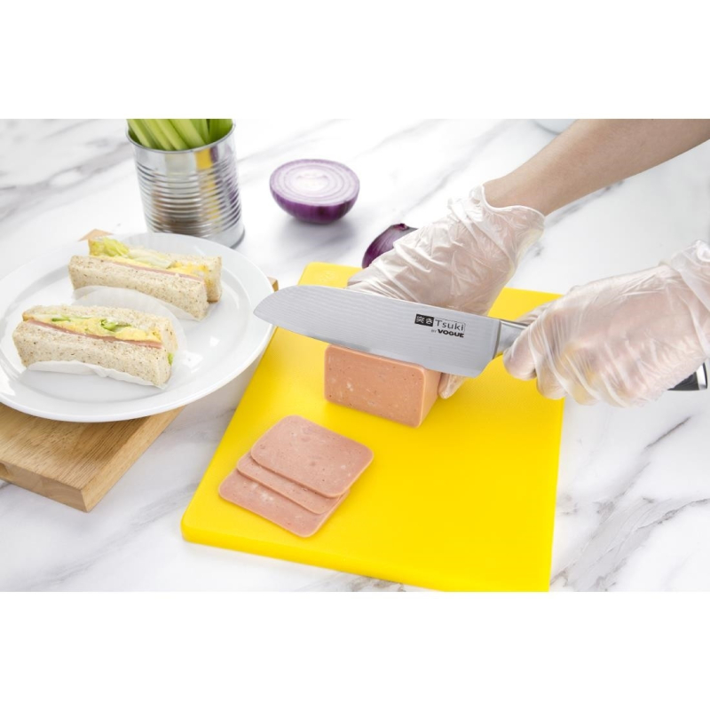 Couteau santoku japonais Tsuki 180mm - Haute Qualit&eacute; - CF844 - Vogue