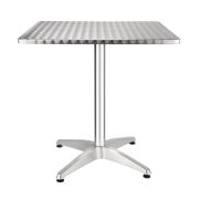 Vierkante bistrotafel roestvrij staal 700 mm - Bolero - CG834