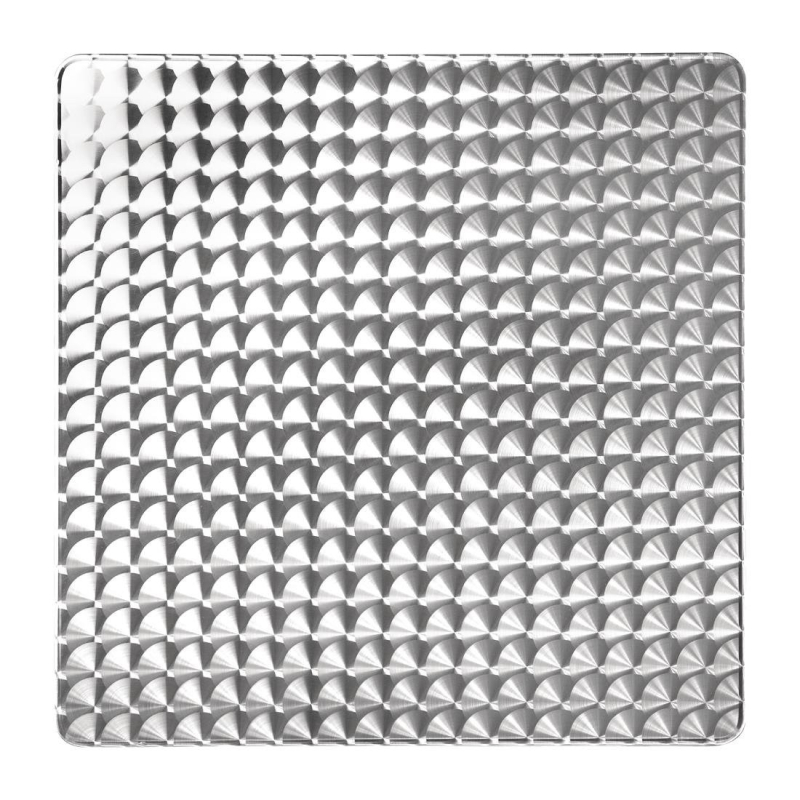 Table bistro carr&eacute;e acier inoxydable 700 mm - Bolero - CG834