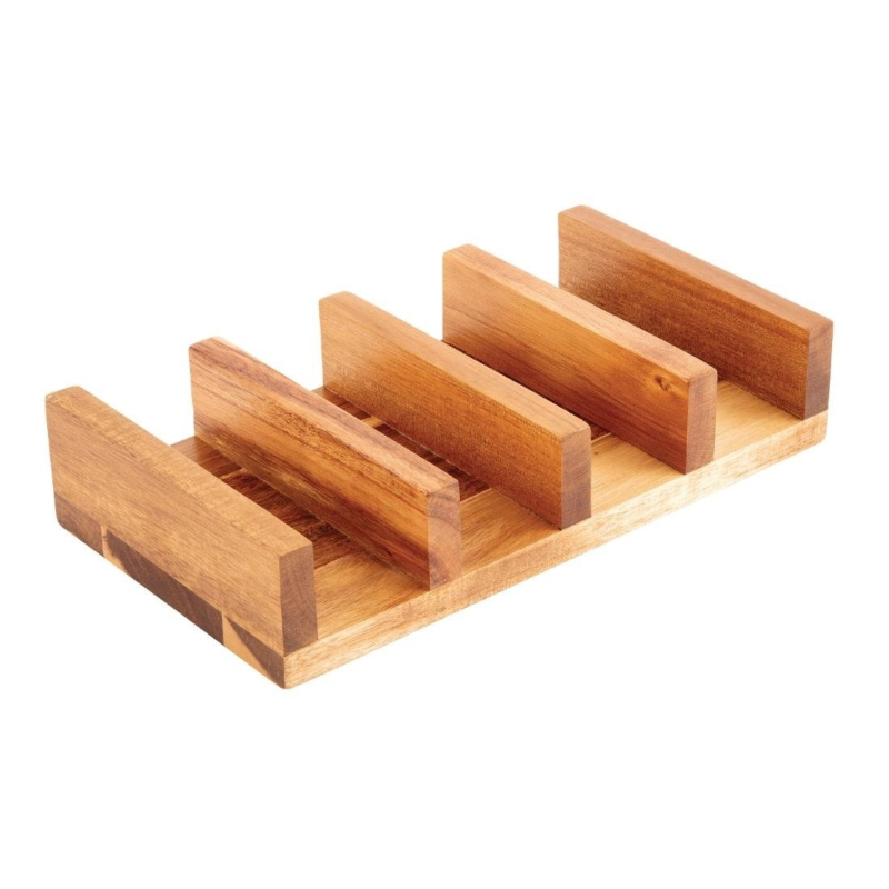 Pr&eacute;sentoir &agrave; Sandwiches en Acacia Olympia - CK970 - Multiples Compartiments - Olympia
