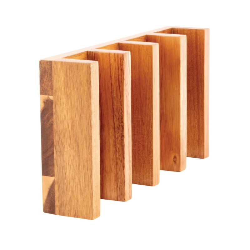 Pr&eacute;sentoir &agrave; Sandwiches en Acacia Olympia - CK970 - Multiples Compartiments - Olympia