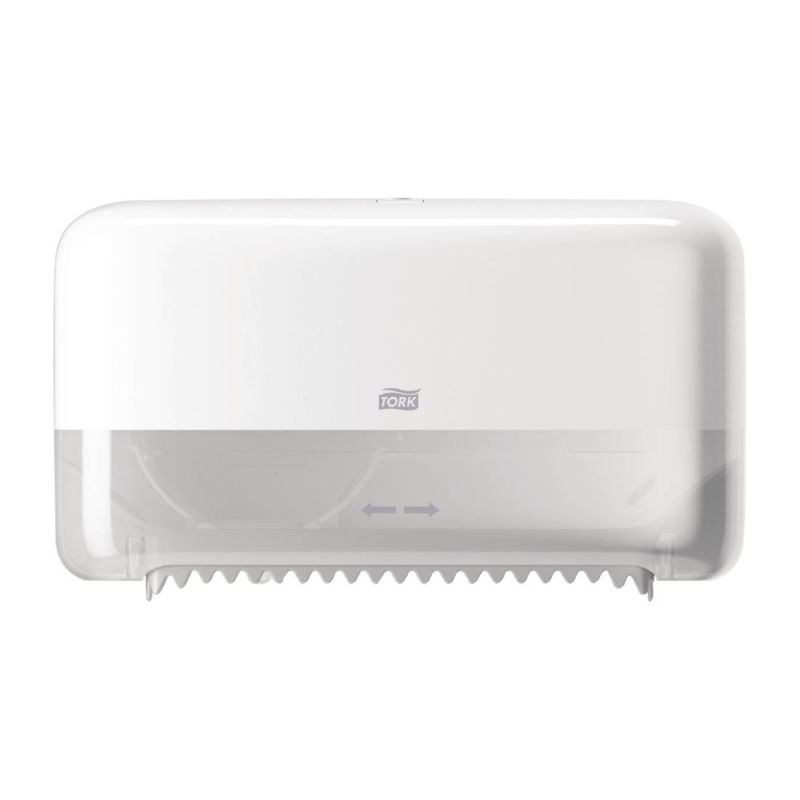 Distributeur Papier Toilette Double sans Mandrin - &Eacute;conomique & &Eacute;l&eacute;gant - CT047 - Tork