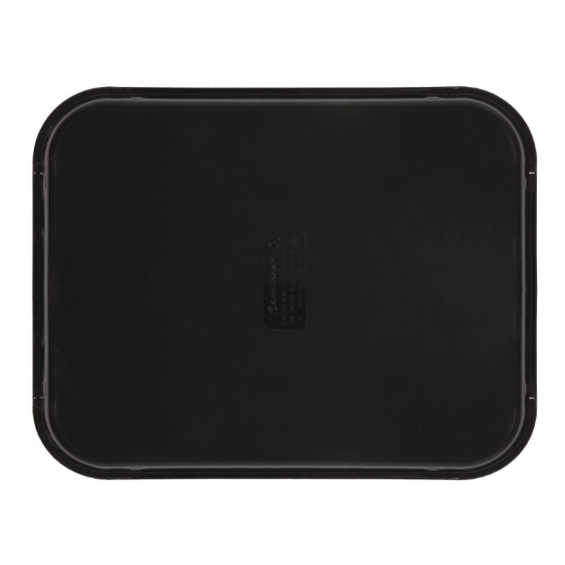 Rechthoekige anti-slip glasvezelplaat Camtread Cambro zwart 45,7 cm