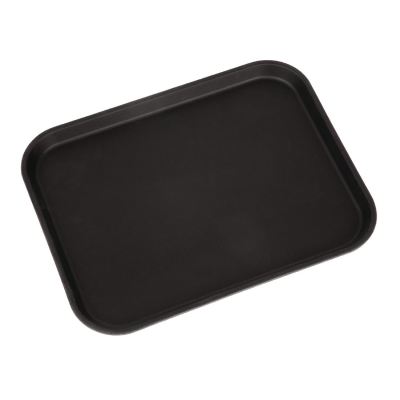 Rechthoekige anti-slip glasvezelplaat Camtread Cambro zwart 45,7 cm