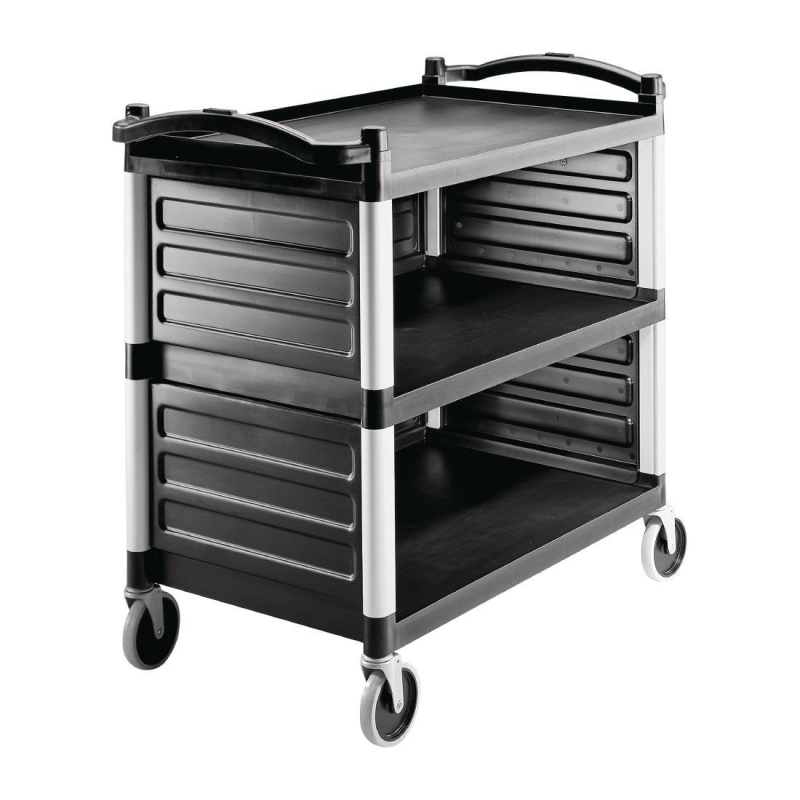 Jeu de Panneaux d'&Eacute;tag&egrave;re pour Chariot - Poly&eacute;thyl&egrave;ne Noir - CT418 - Cambro