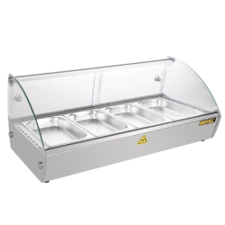 Warmhoudvitrine voor op tafel Buffalo 80 cm - Capaciteit 4&hellip;