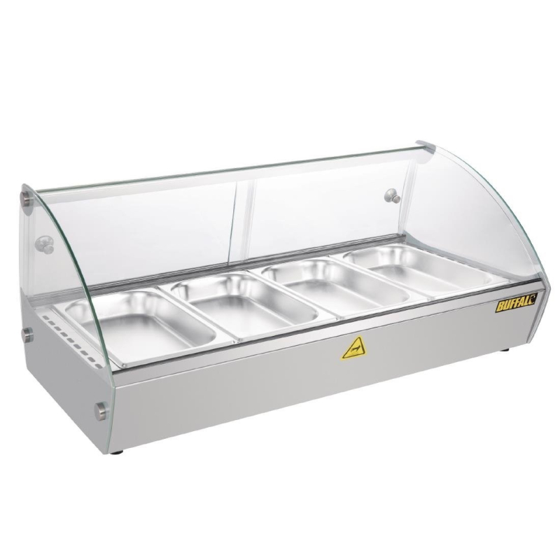Warmhoudvitrine voor op tafel Buffalo 80 cm - Capaciteit 4 GN - CW147 - Buffalo