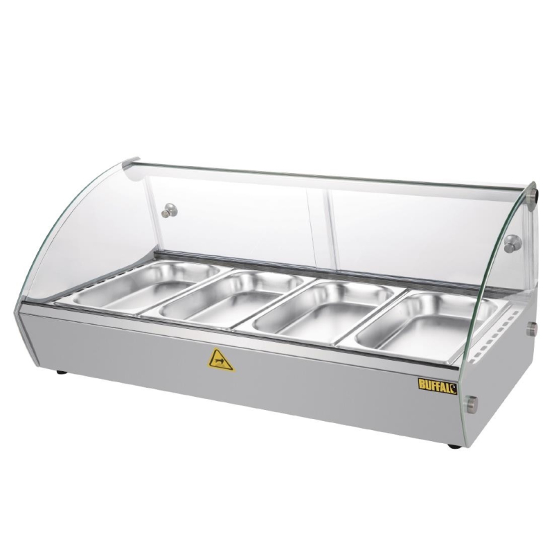 Warmhoudvitrine voor op tafel Buffalo 80 cm - Capaciteit 4 GN - CW147 - Buffalo