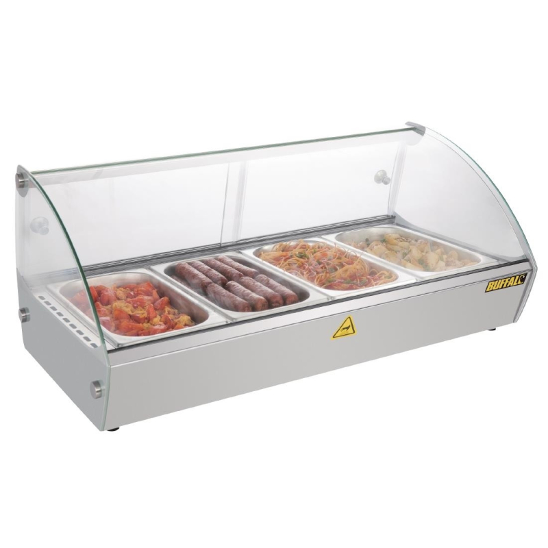 Warmhoudvitrine voor op tafel Buffalo 80 cm - Capaciteit 4 GN - CW147 - Buffalo