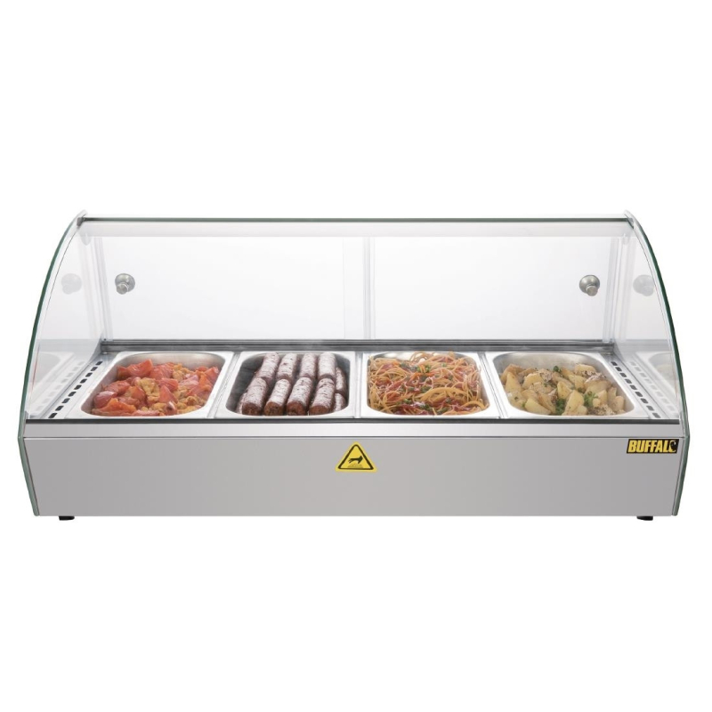 Warmhoudvitrine voor op tafel Buffalo 80 cm - Capaciteit 4 GN - CW147 - Buffalo