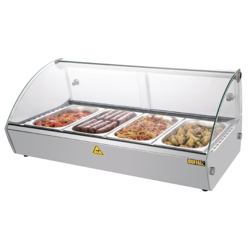 Warmhoudvitrine voor op tafel Buffalo 80 cm - Capaciteit 4 GN - CW147 - Buffalo