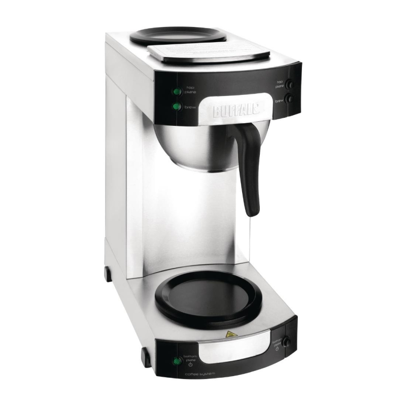 Buffalo Koffiezetapparaat: met permanente filter - Zwart - 1.8L - Buffalo