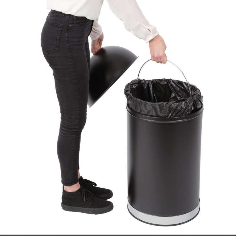Poubelle d&ocirc;me ouverte 40L - &eacute;l&eacute;gance et fonctionnalit&eacute; - CW954 - Bolero