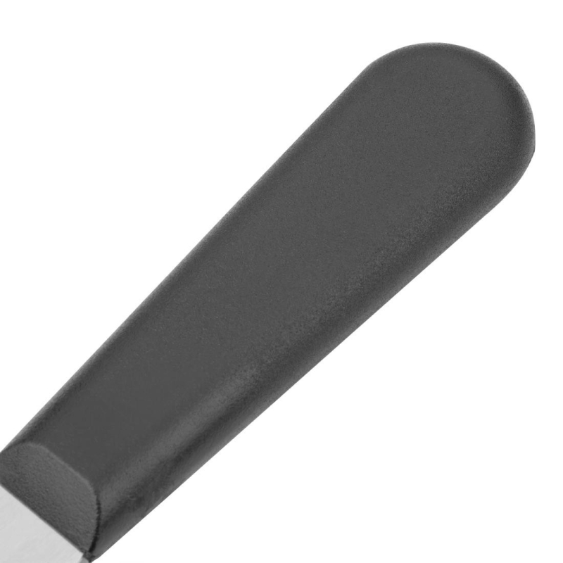 Spatelmes met recht lemmet Hygiplas zwart 150mm