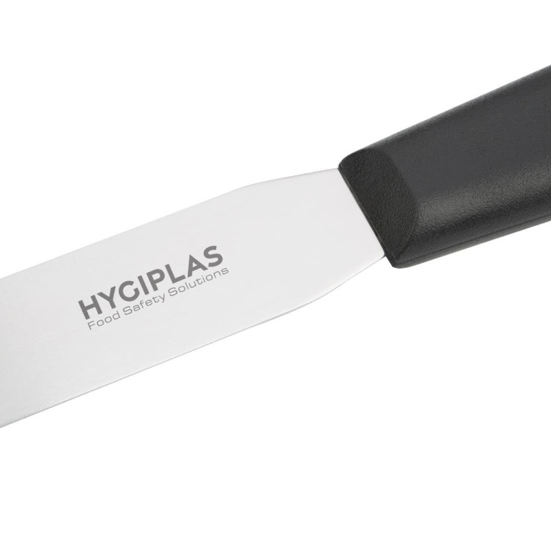 Spatelmes met recht lemmet Hygiplas zwart 255mm