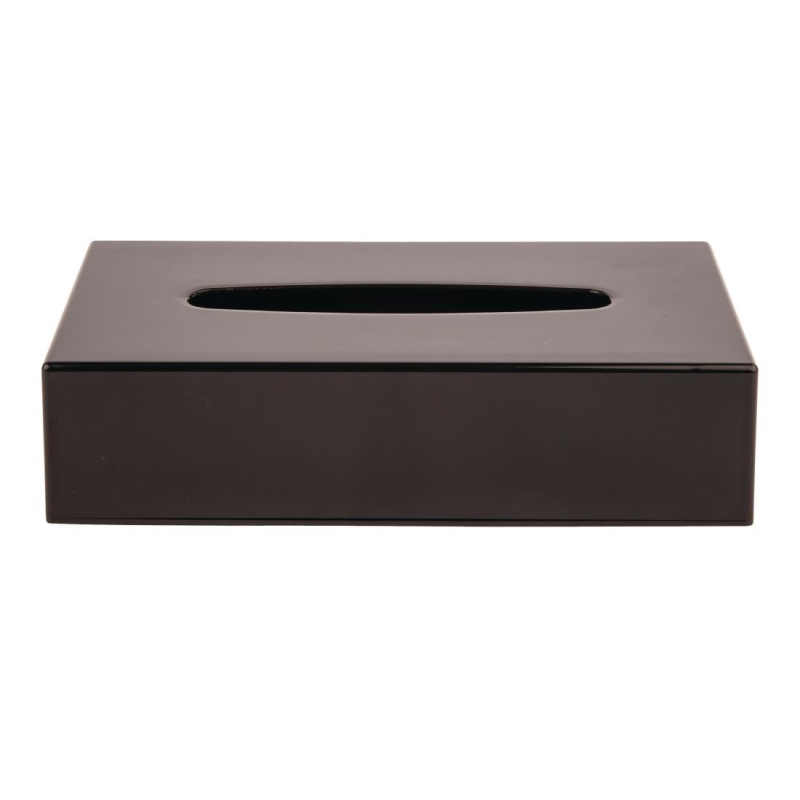 Rechthoekige tissuedoos zwart - 25,5x14cm - DA605 - Bolero