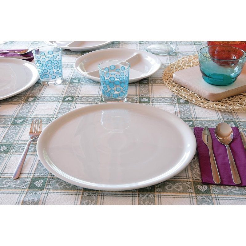 Assiette &agrave; pizza Napoli 28cm - Porcelaine - DA987 - Saturnia