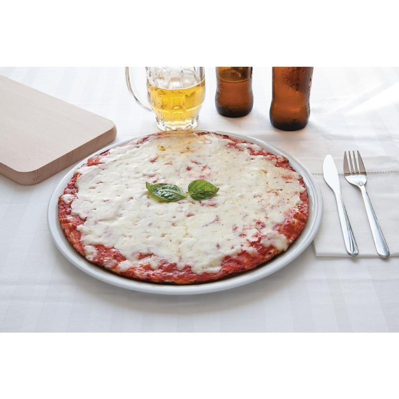 Assiette &agrave; pizza Napoli 28cm - Porcelaine - DA987 - Saturnia