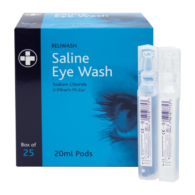 Steriele Saline Oogdruppels 20ml - Eenmalig gebruik - DC126 - Materiel Horeca