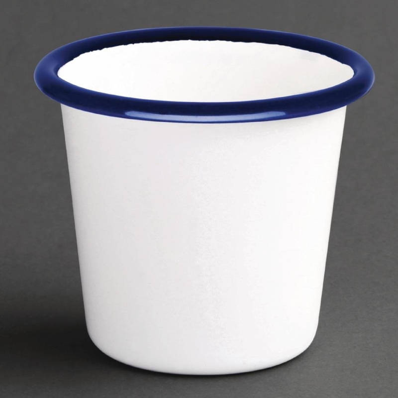 Pot &agrave; sauce 114ml - Acier &eacute;maill&eacute; vintage bleu et blanc - R&eacute;f. DC383 - Olympia