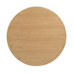 Rond voorgeboord tafelblad...