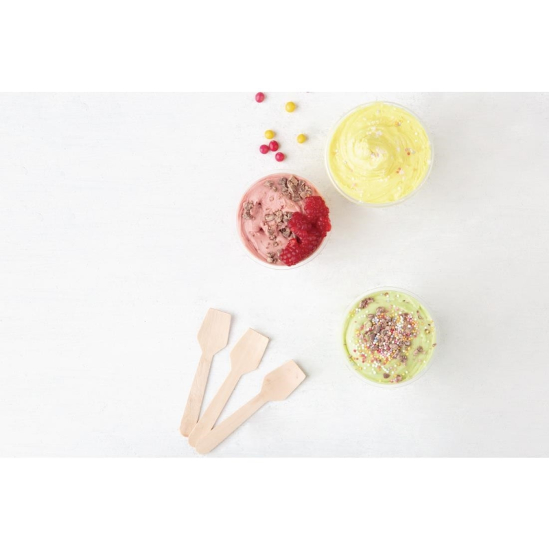 Cuill&egrave;res &agrave; Glace en Bois 96mm Biod&eacute;gradables - DK399 - Fiesta