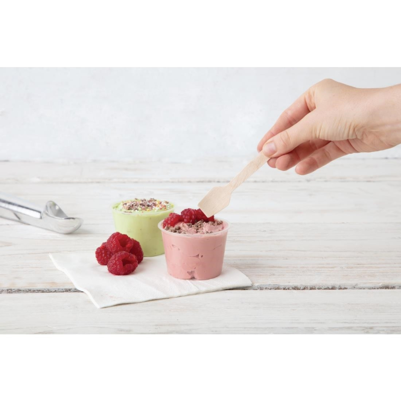 Cuill&egrave;res &agrave; Glace en Bois 96mm Biod&eacute;gradables - DK399 - Fiesta