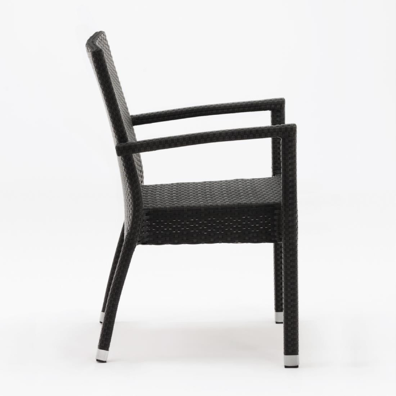 Fauteuils en rotin PE anthracite - Bolero - DL477