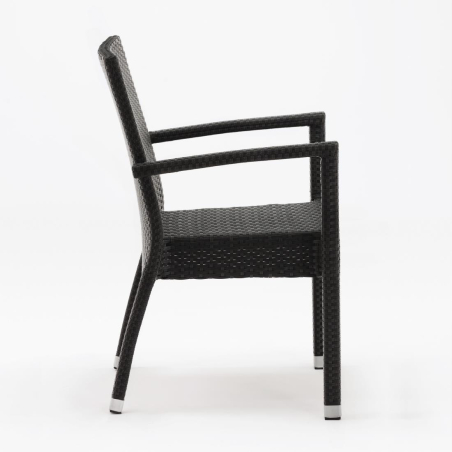 Fauteuils en rotin PE anthracite - Bolero - DL477