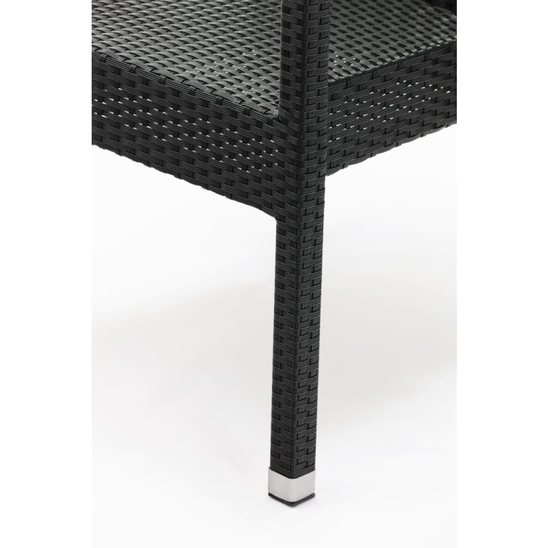 Fauteuils en rotin PE anthracite - Bolero - DL477