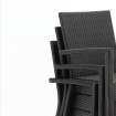 Fauteuils en rotin PE anthracite - Bolero - DL477