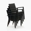 Fauteuils en rotin PE anthracite - Bolero - DL477