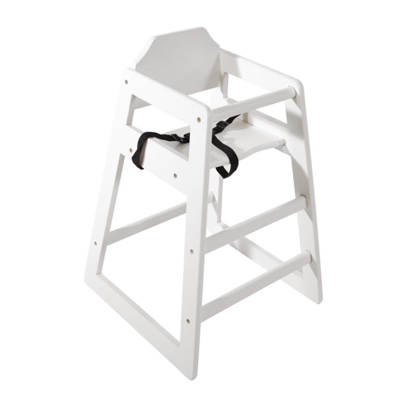 Witte houten barkruk Bolero - Gastronoble - DL833