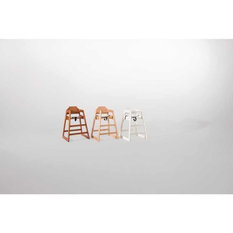Witte houten barkruk Bolero - Gastronoble - DL833