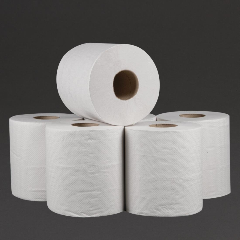 Jantex 2-lagige centrefold handdoek voor contact met voedingsmiddelen wit