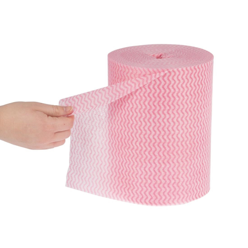 Chiffons antibact&eacute;riens tout usage Jantex Rouge - 370x220mm - DN844 - Mat&eacute;riel Horeca