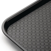 Zwarte plastic fast food tray - Olympia Kristallon - DP216