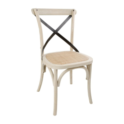 Eiken stoelen met kruisrug...