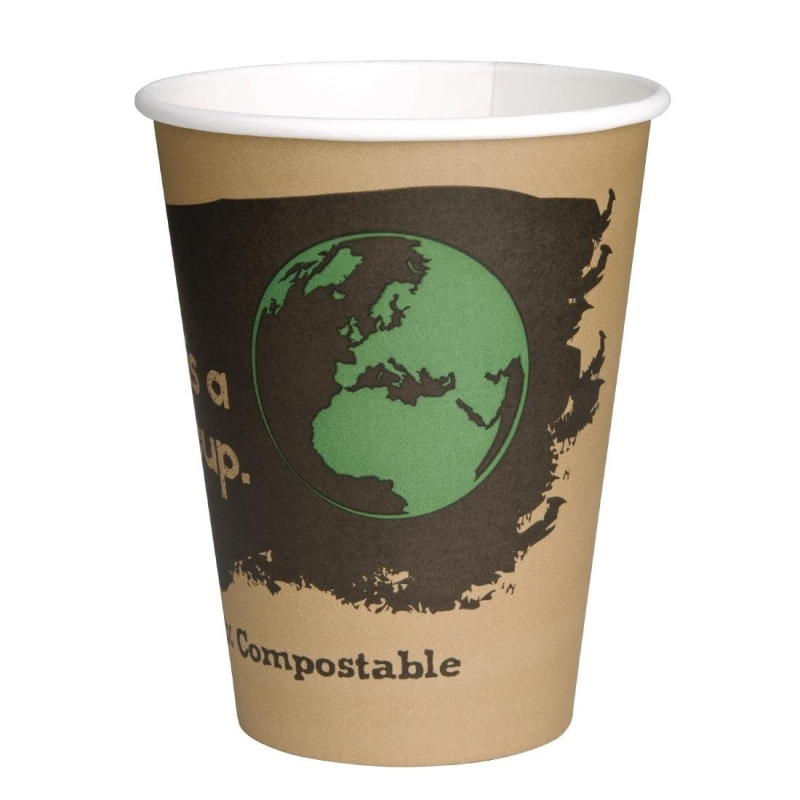 Gobelets boissons chaudes 34 cl compostables PLA Fiesta Green - R&eacute;f. DS058 - Fiesta