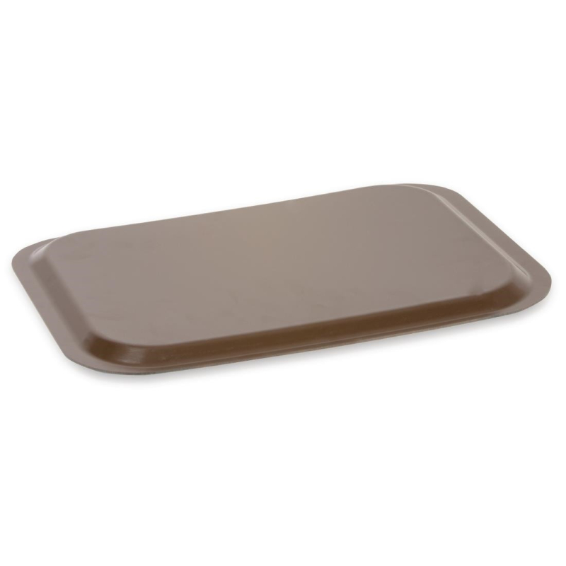 Dienblad van melamine Roltex 265x325mm weng&eacute;-effect - DS098 - Roltex