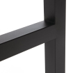 Vierkante staal en acacia tafel 60 cm - Bolero - DS155