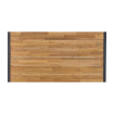 Rechthoekige industri&euml;le tafel staal en acacia 180 cm - Bolero - DS157
