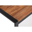 Rechthoekige industri&euml;le tafel staal en acacia 180 cm - Bolero - DS157