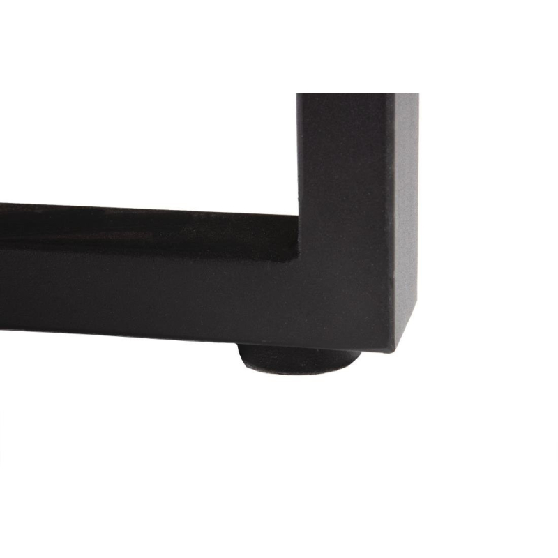 Table industrielle rectangulaire acier et acacia 180 cm - Bolero - DS157