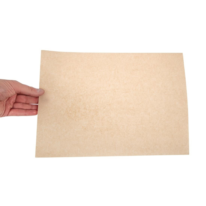 Vegware composteerbaar ongebleekt vetvrij papier 38 x 27,5 cm